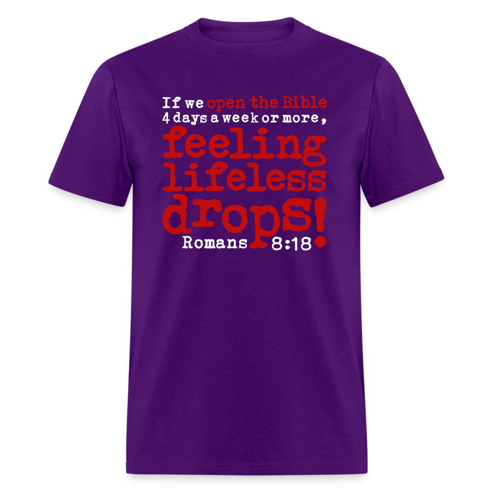 Open Bible Feeling Lifeless Drops - purple