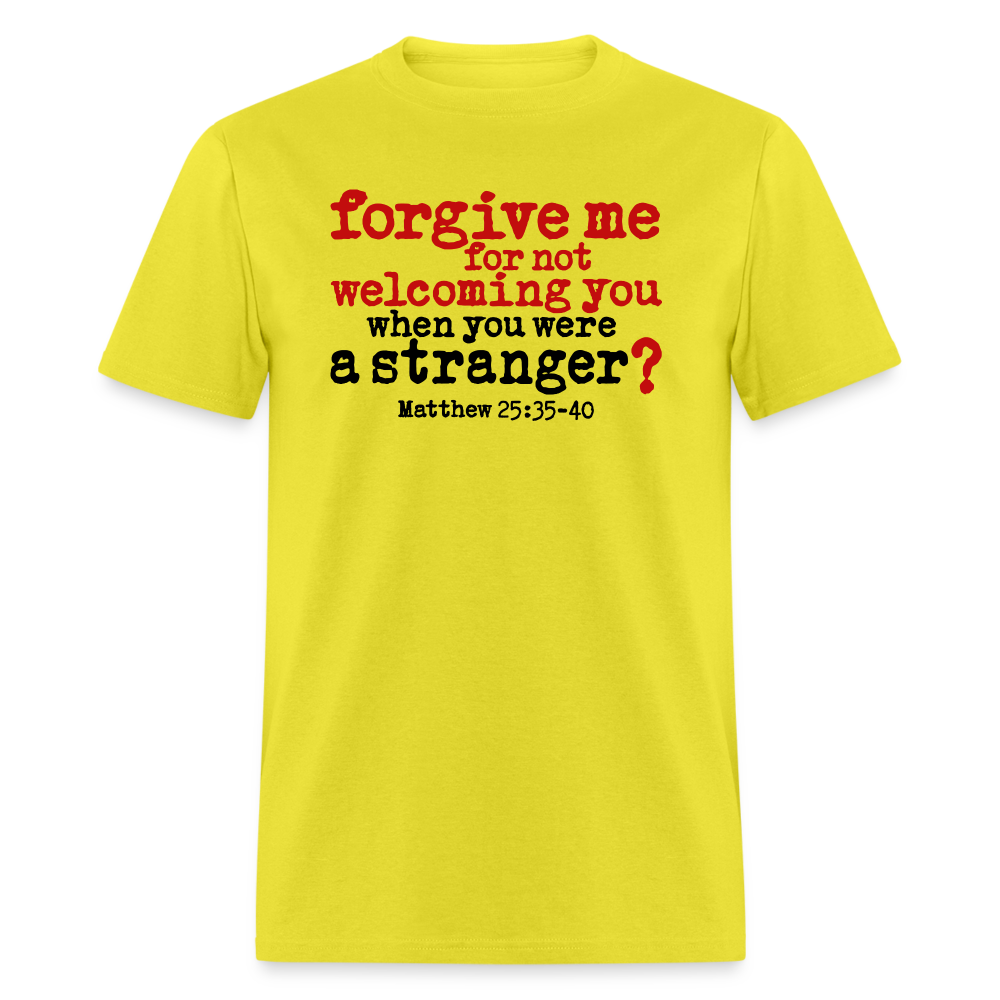Forgive For Not Welcoming - yellow