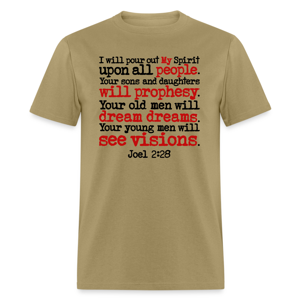 I Will Pour Out My Spirit - khaki