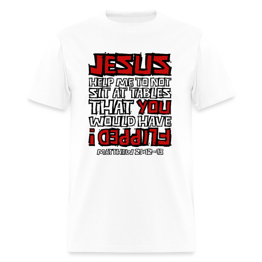 Jesus Flipped - white
