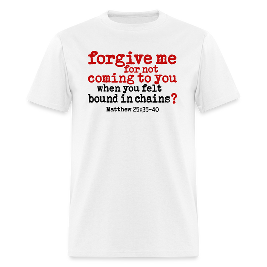 Forgive For Not Coming To You - white