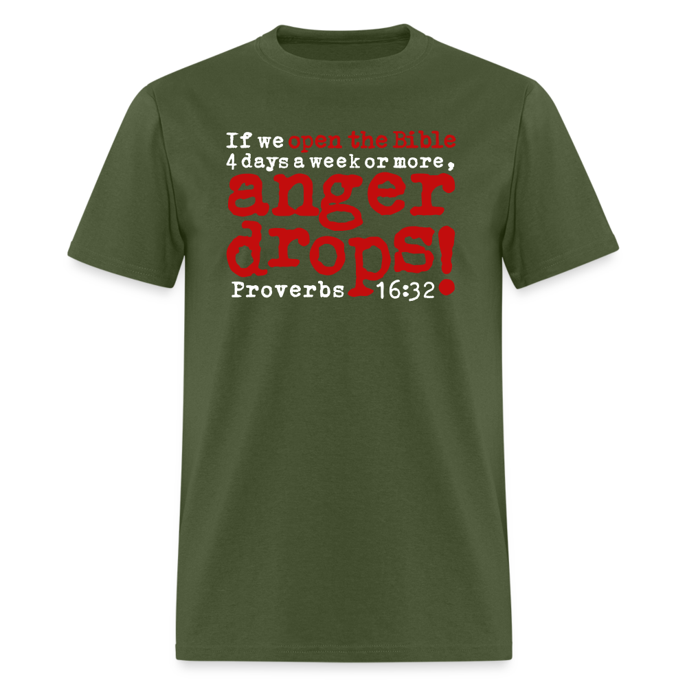Open Bible Anger Drops - military green