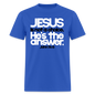 Jesus Is the Answer - royal blue