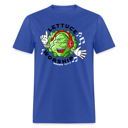 Lettuce Worship - royal blue