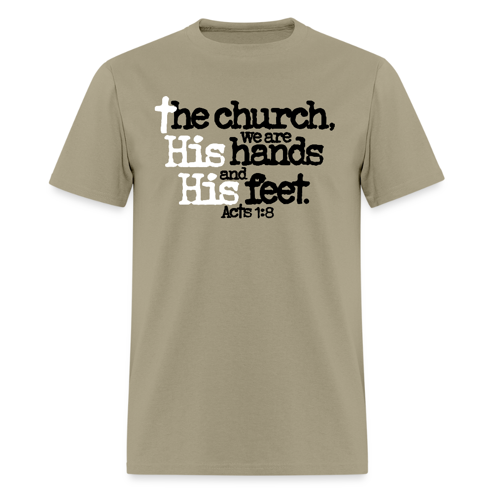 Church His Hands His Feet - khaki