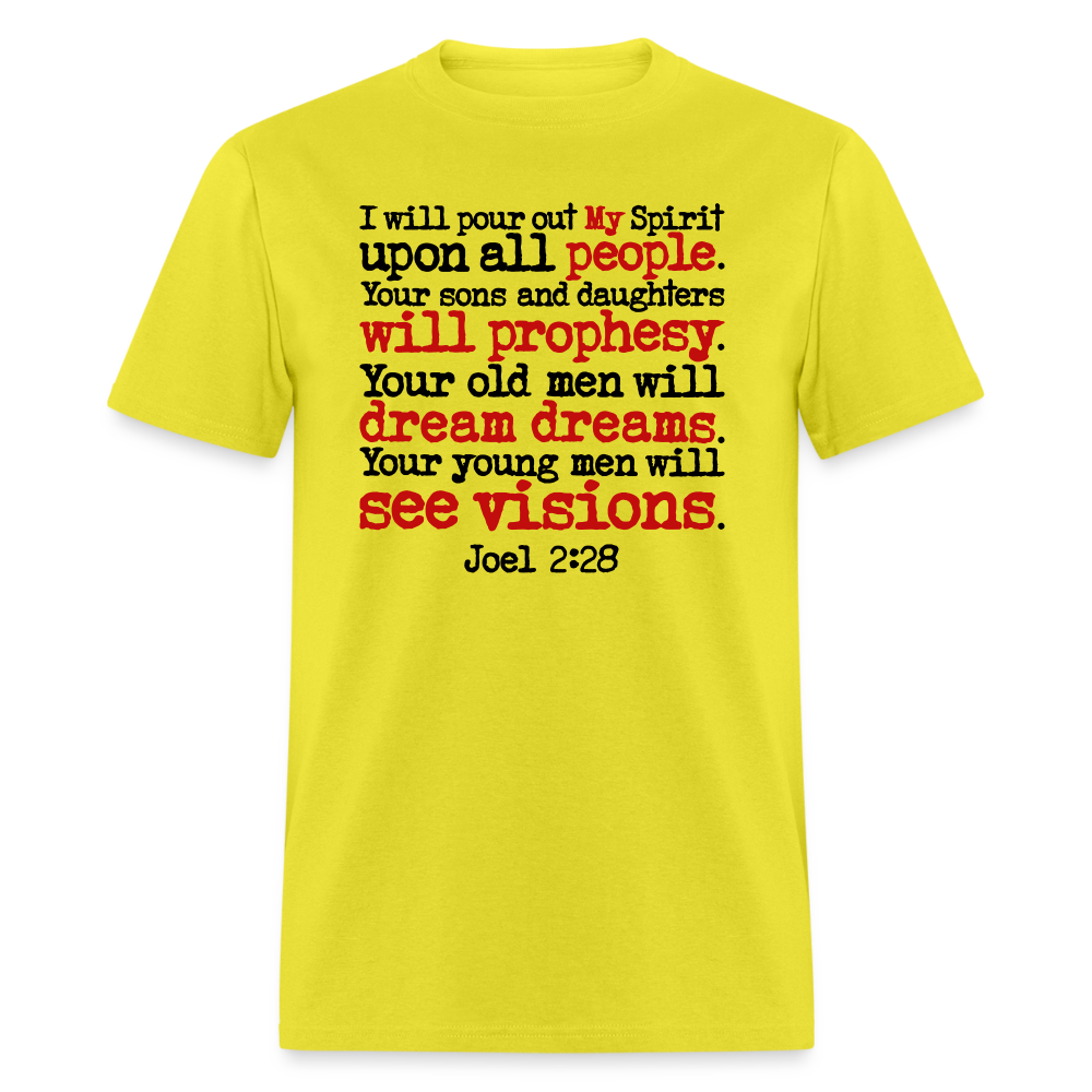 I Will Pour Out My Spirit - yellow