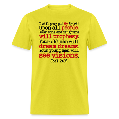 I Will Pour Out My Spirit - yellow