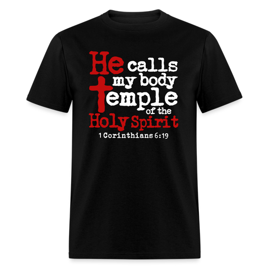 He Calls My Body Temple - black