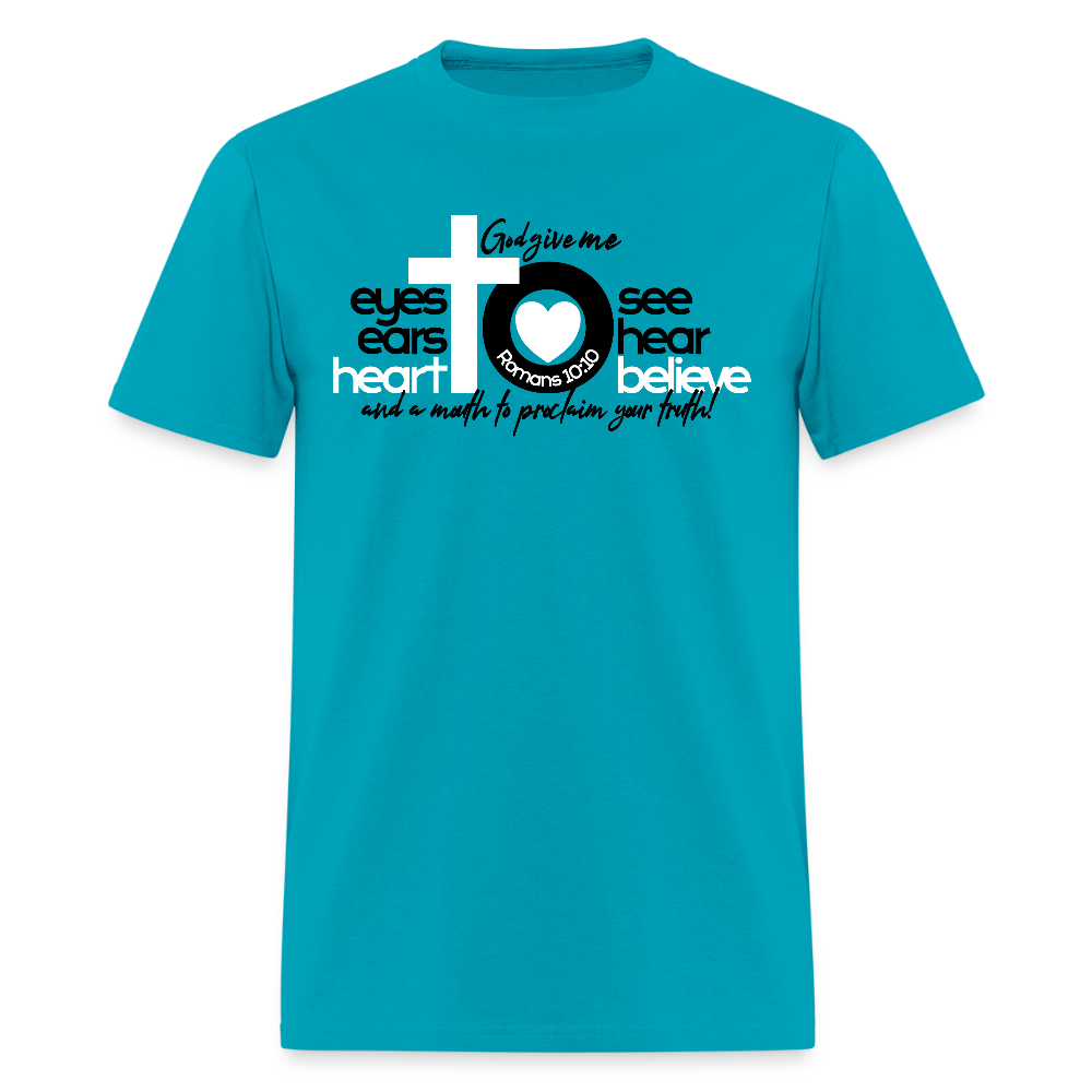 Eyes Ears Heart - turquoise