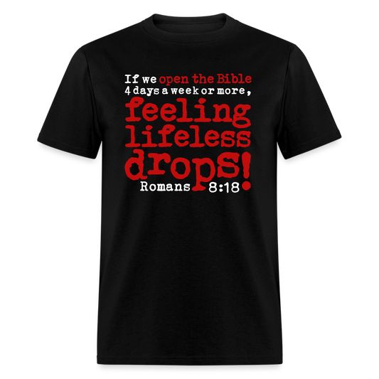 Open Bible Feeling Lifeless Drops - black
