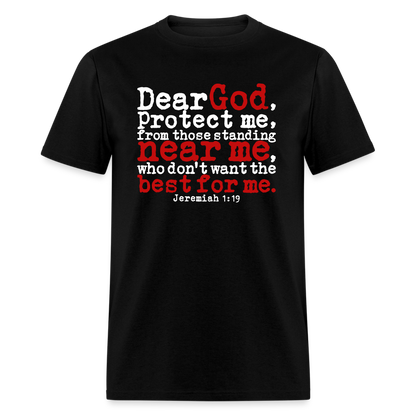 Dear God Protect Me - black