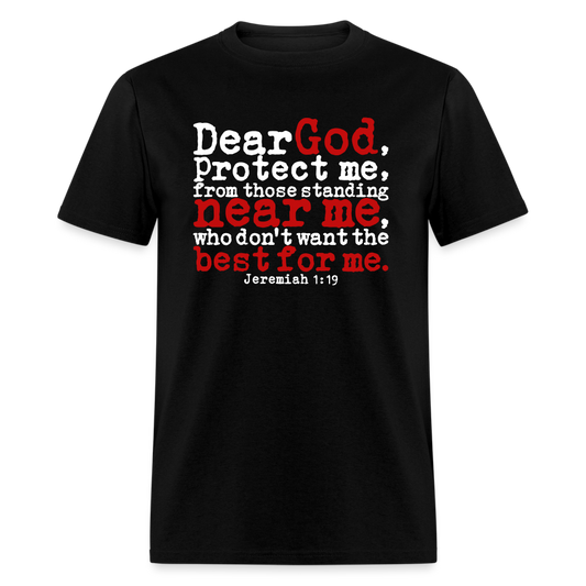 Dear God Protect Me - black