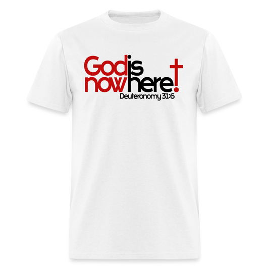 God Is Now Here - white