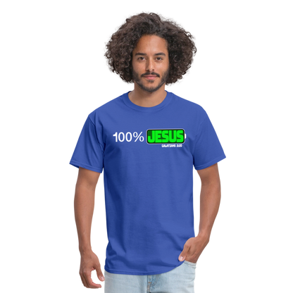 100% Jesus - royal blue