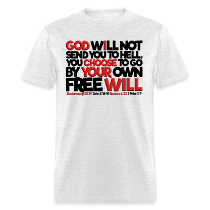 God Will Not Send You To Hell - light heather gray