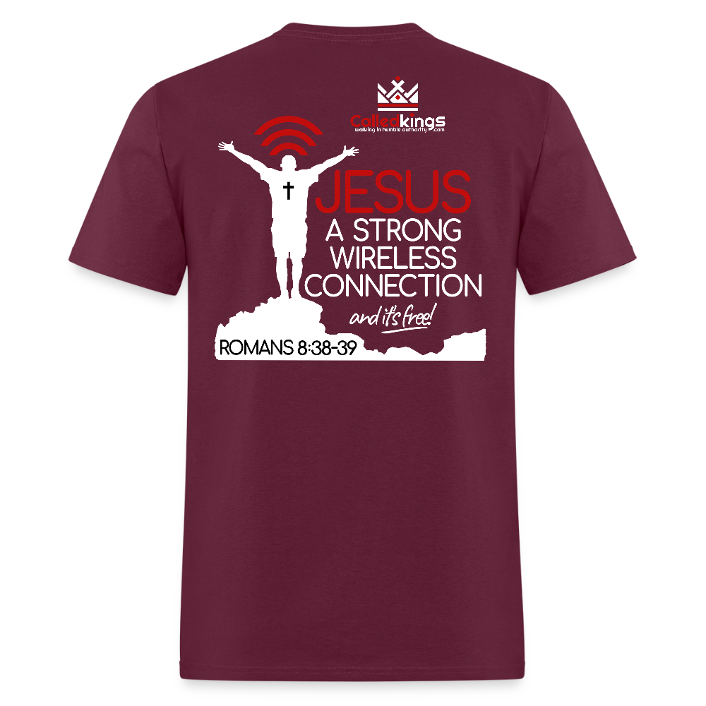 Jesus Strong Wireless Connection - burgundy