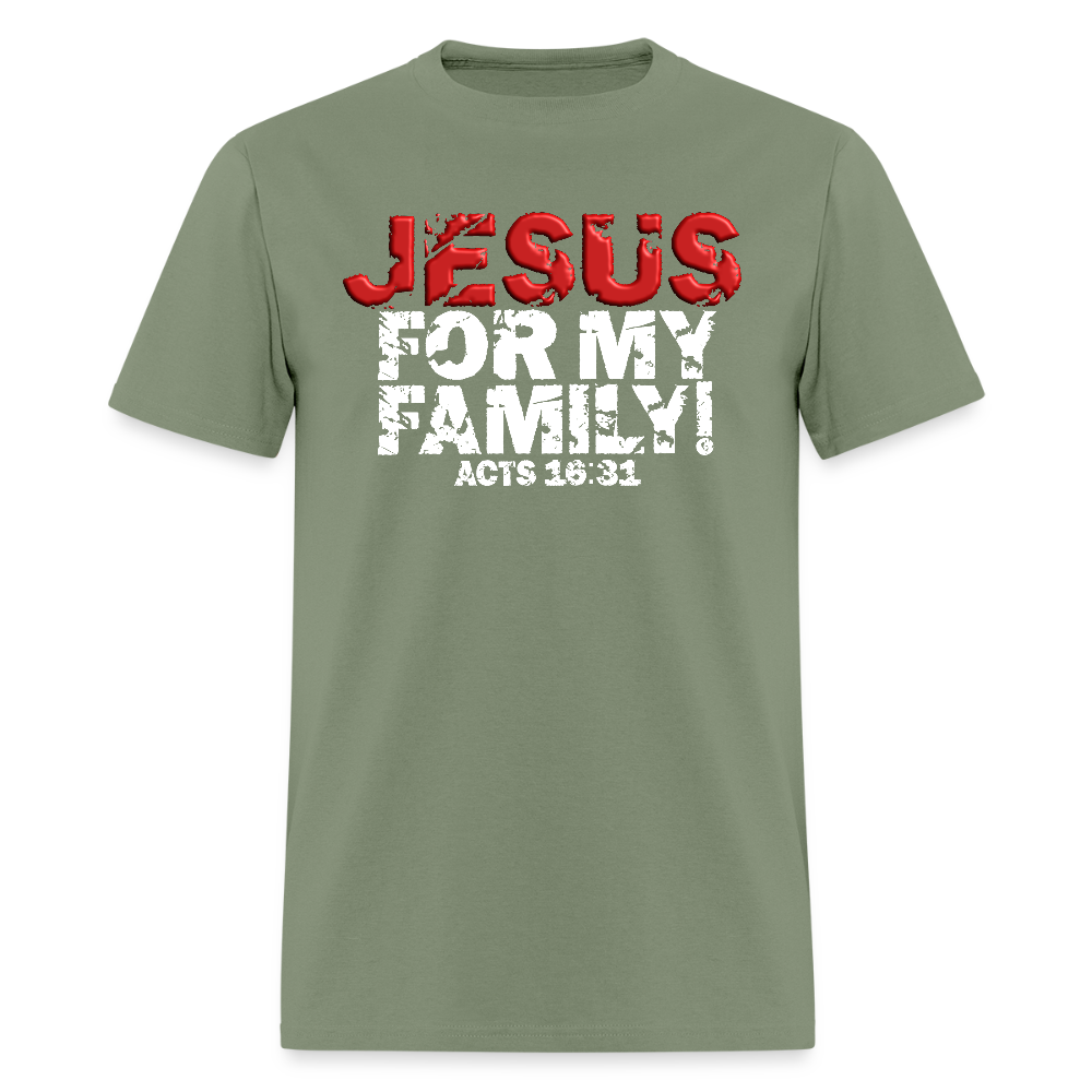 Jesus for My Family - military green