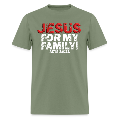 Jesus for My Family - military green