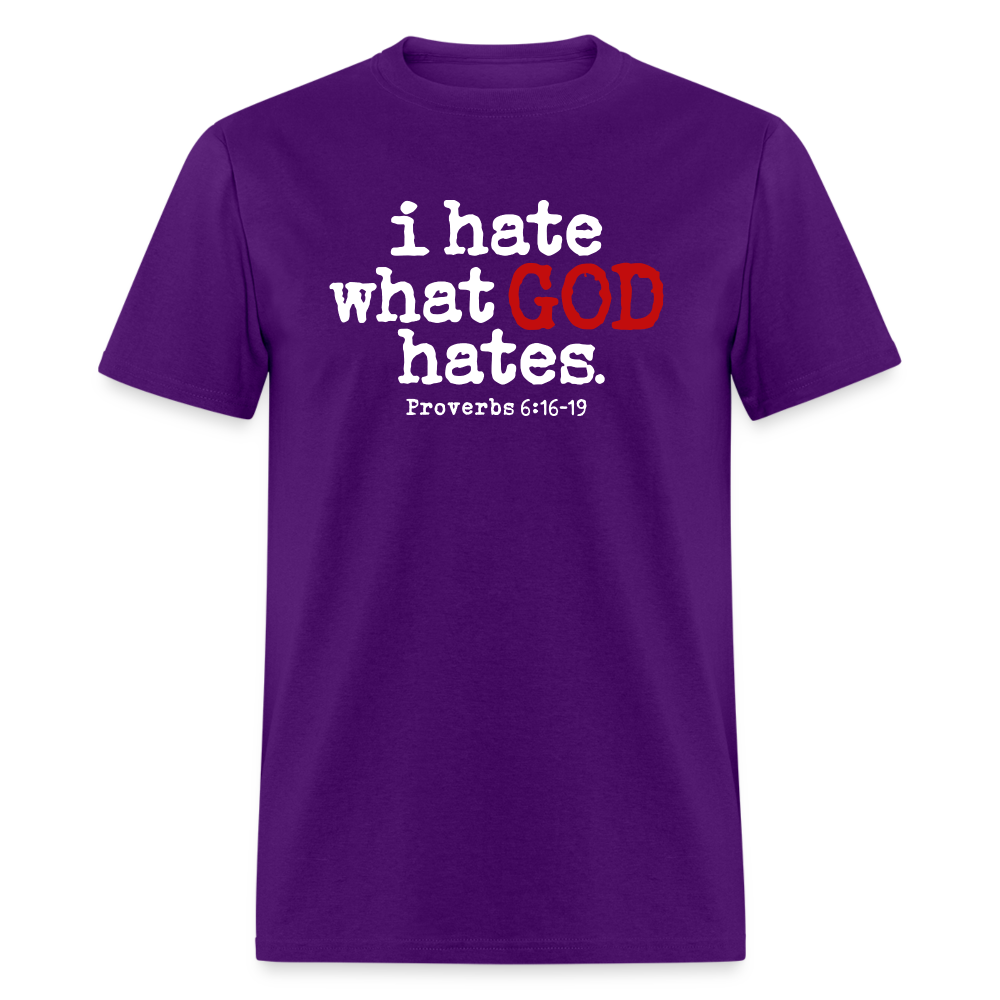 I Hate What God Hates - purple