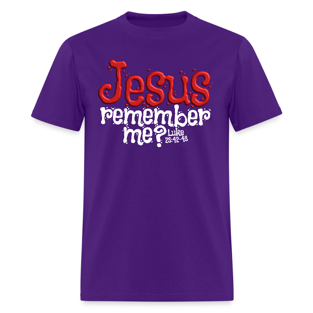 Jesus Remember me - purple