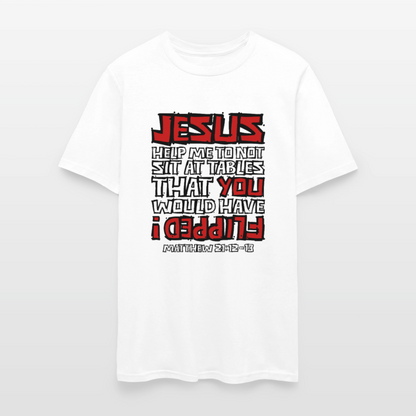 Jesus Flipped - white