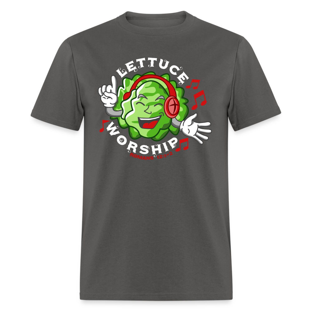 Lettuce Worship - charcoal