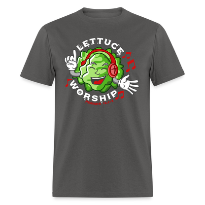 Lettuce Worship - charcoal