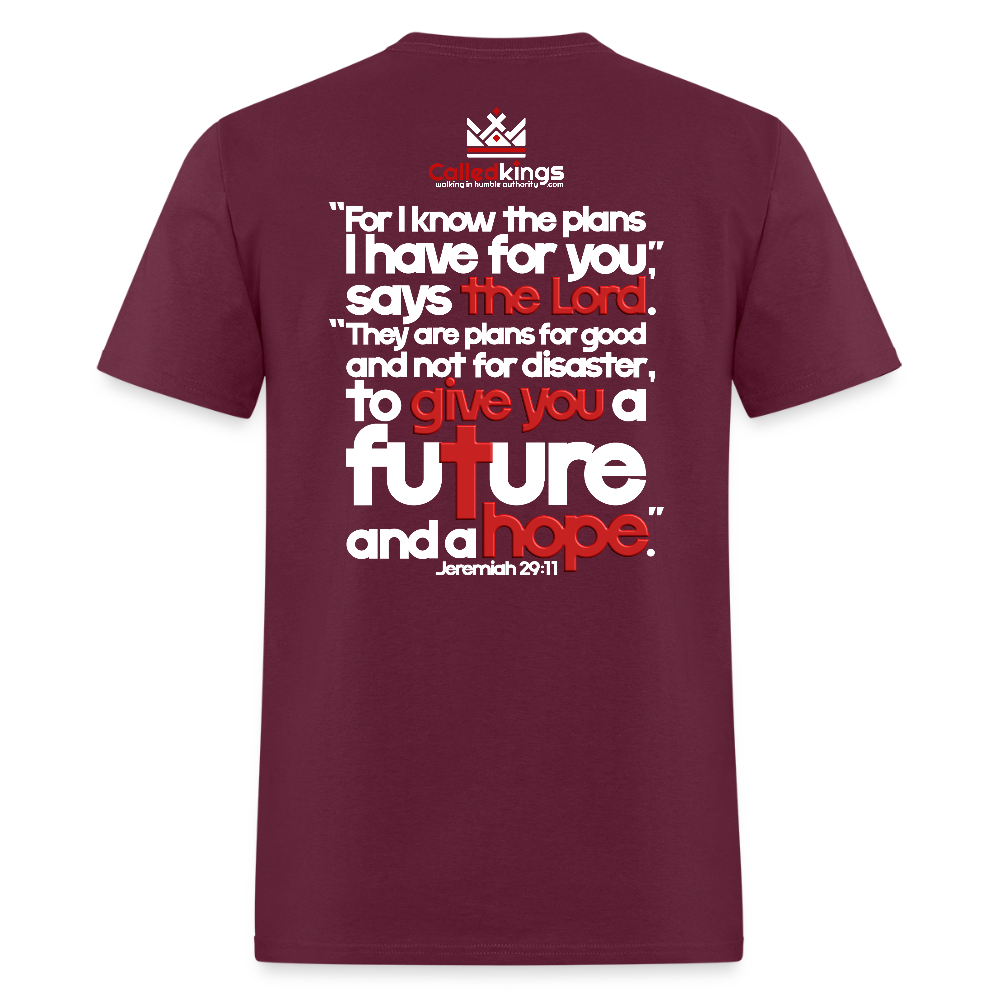 He Knows Expect Victory - burgundy