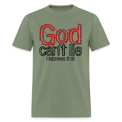 God Can't Lie - military green