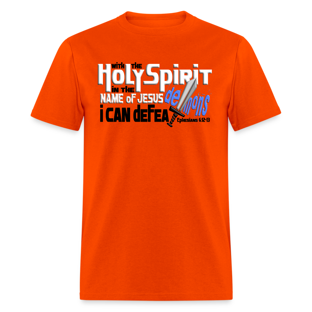 Holy Spirit Defeat Demons - orange