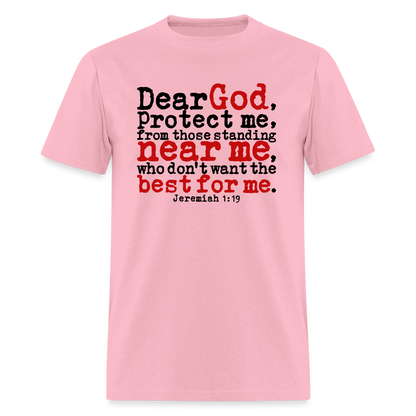Dear God Protect Me - pink