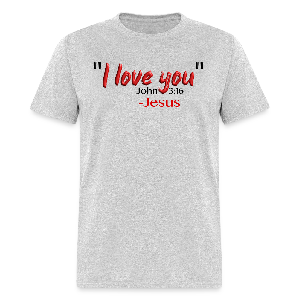 I Love You - heather gray