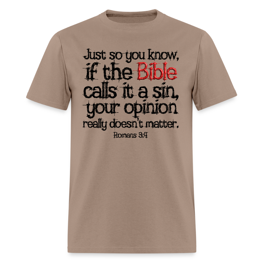 If the Bible Calls it a Sin - brown savana