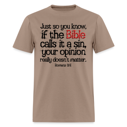 If the Bible Calls it a Sin - brown savana