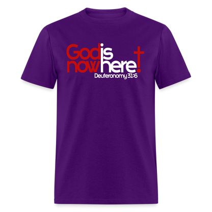 God Is Now Here - purple