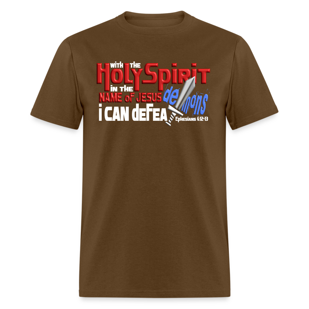 Holy Spirit Defeat Demons - brown