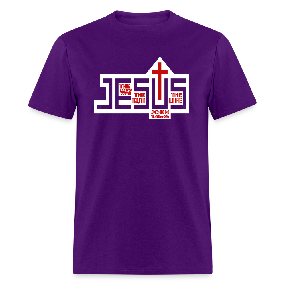 Jesus The Way Truth Life - purple