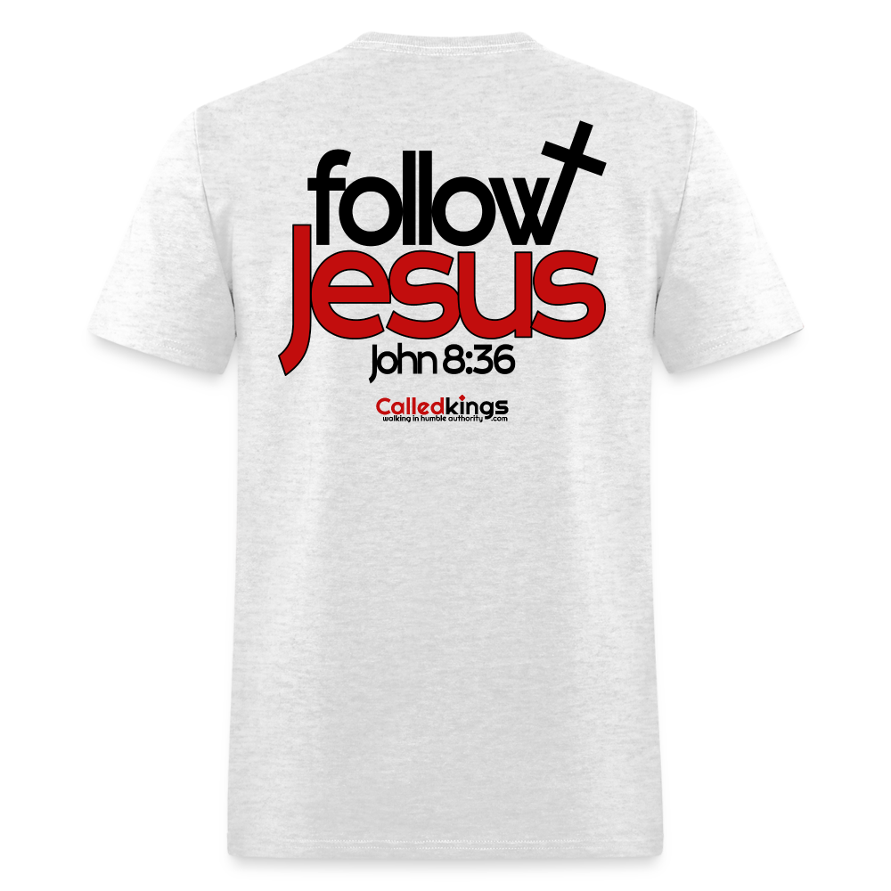 WTBSF? Follow Jesus - light heather gray