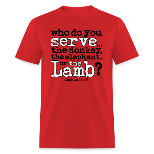 Donkey, Elephant, or Lamb - red