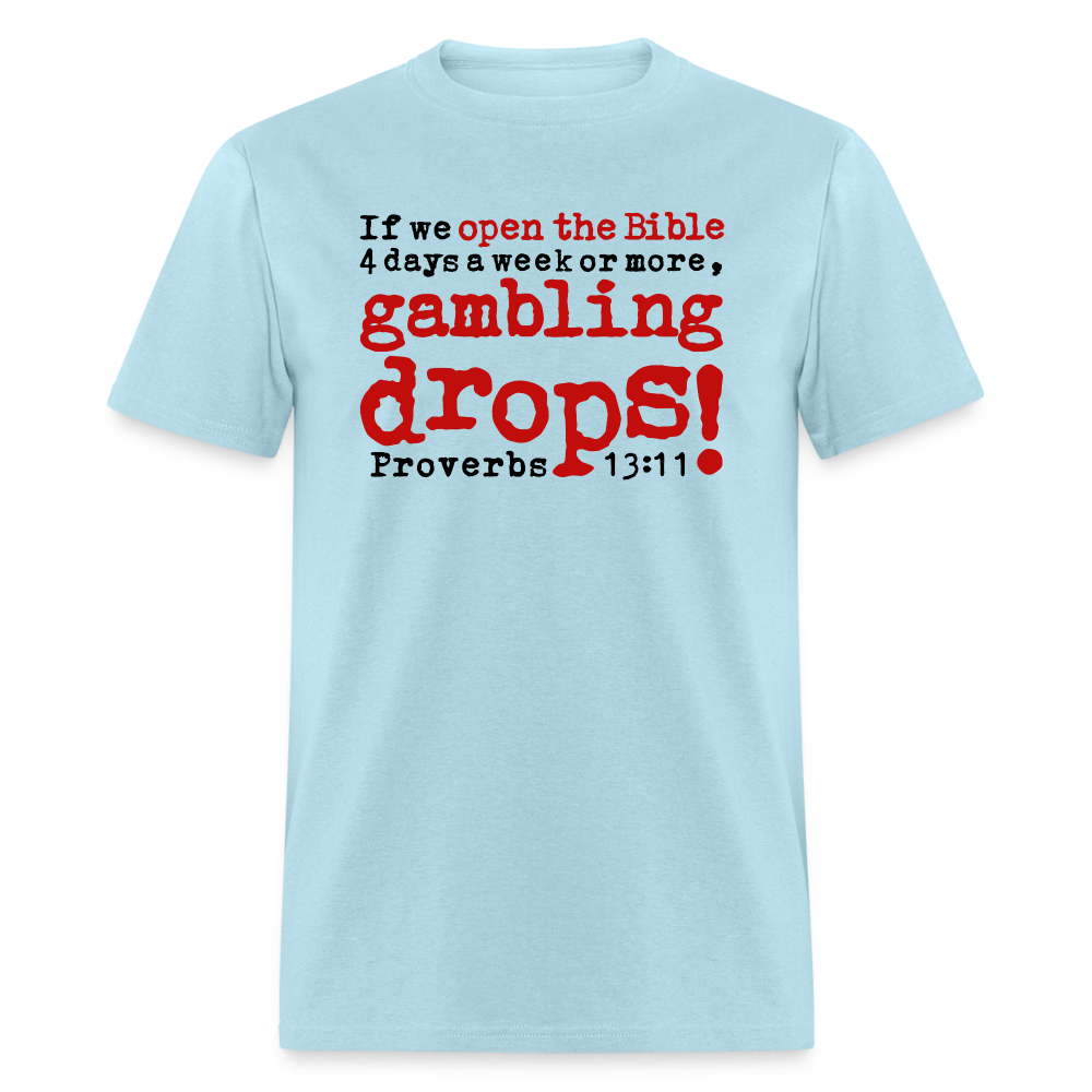 Open Bible Gambling Drops - powder blue
