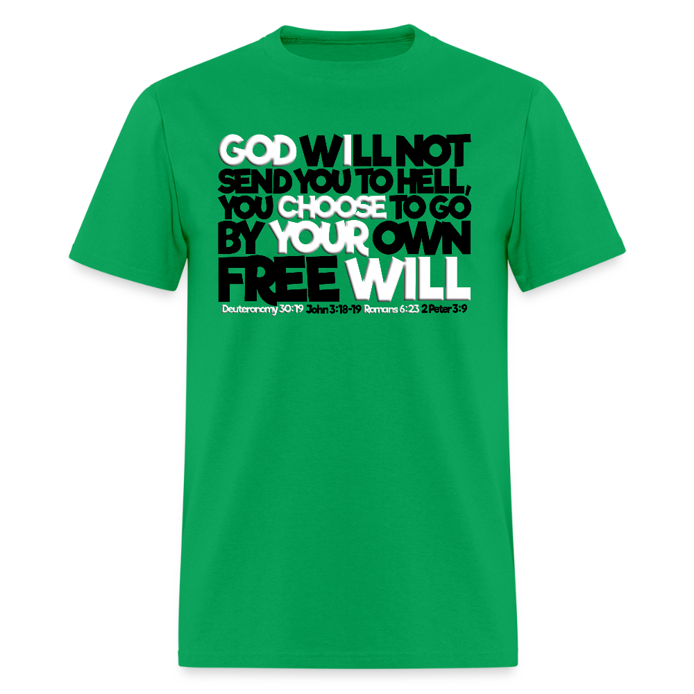 God Will Not Send You To Hell - bright green