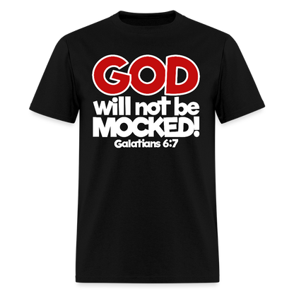 God Will Not Be Mocked - black