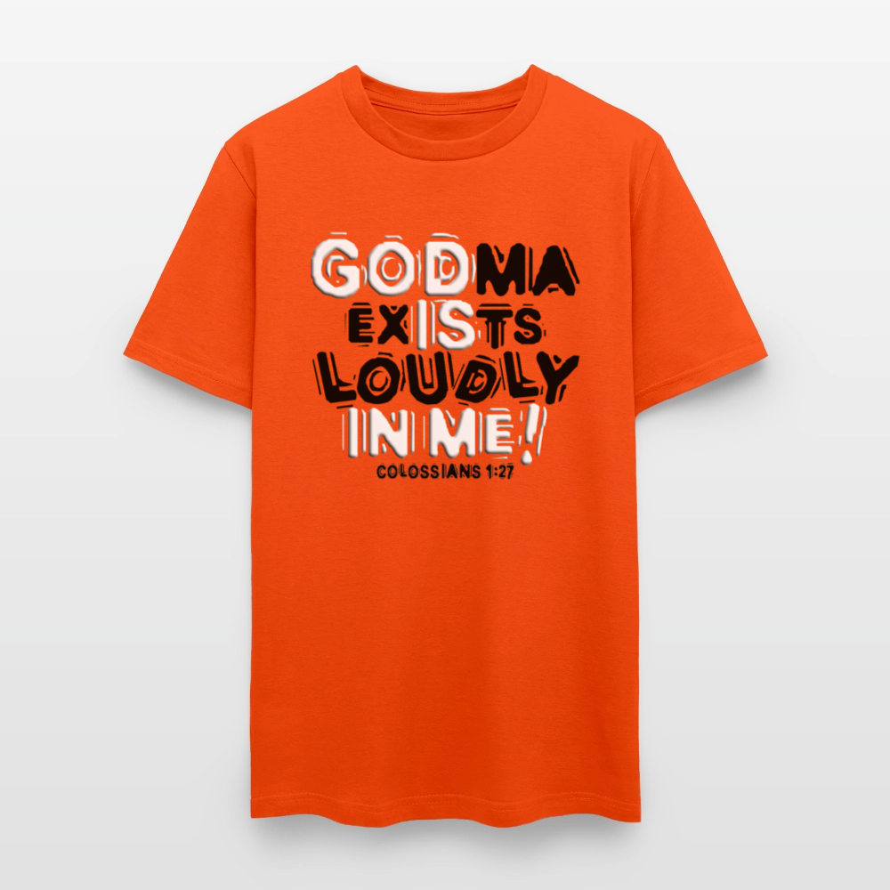 Godma Exixts Loudly In Me - orange