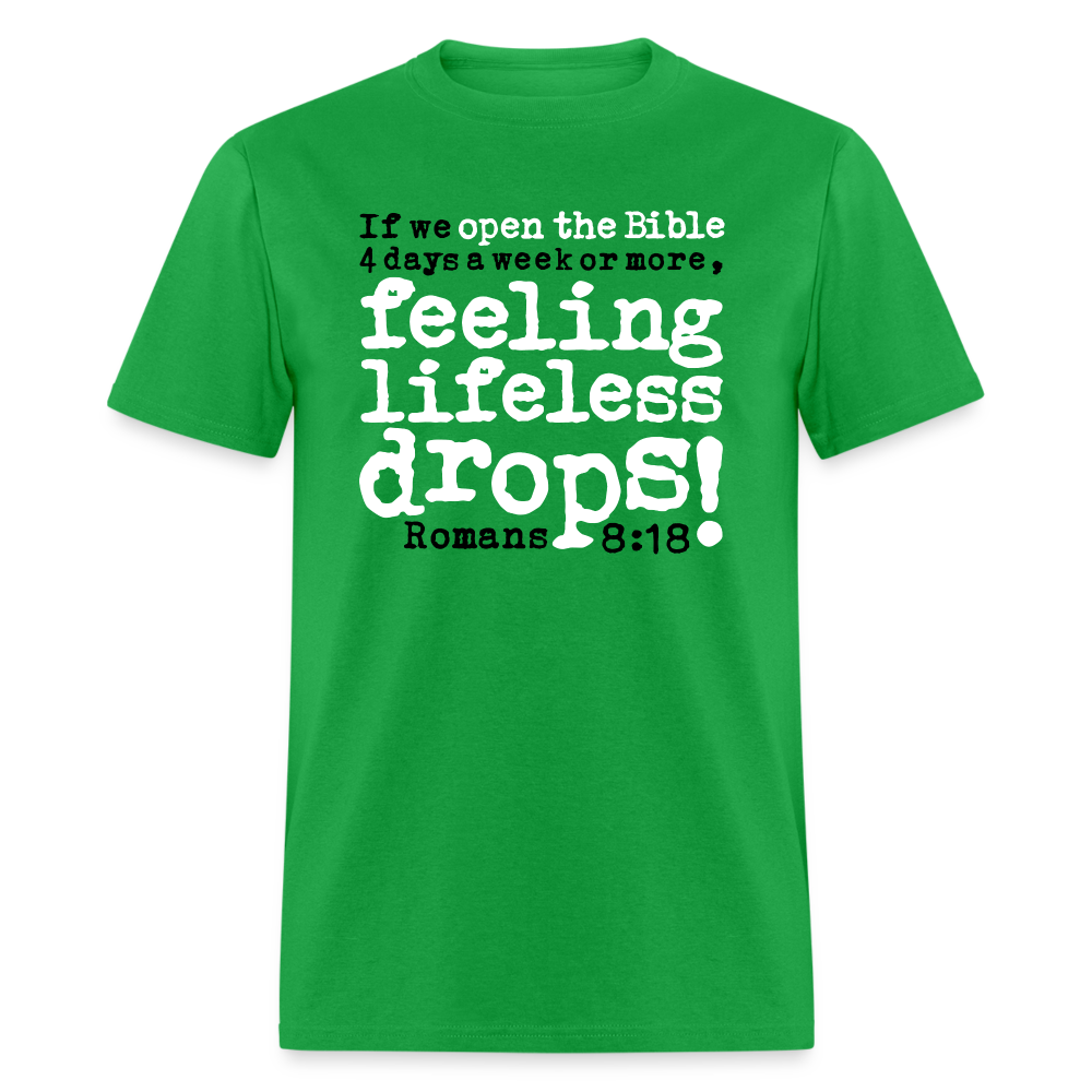 Open Bible Feeling Lifeless Drops - bright green
