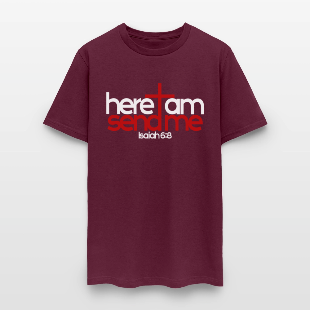 Here I am, send me - burgundy