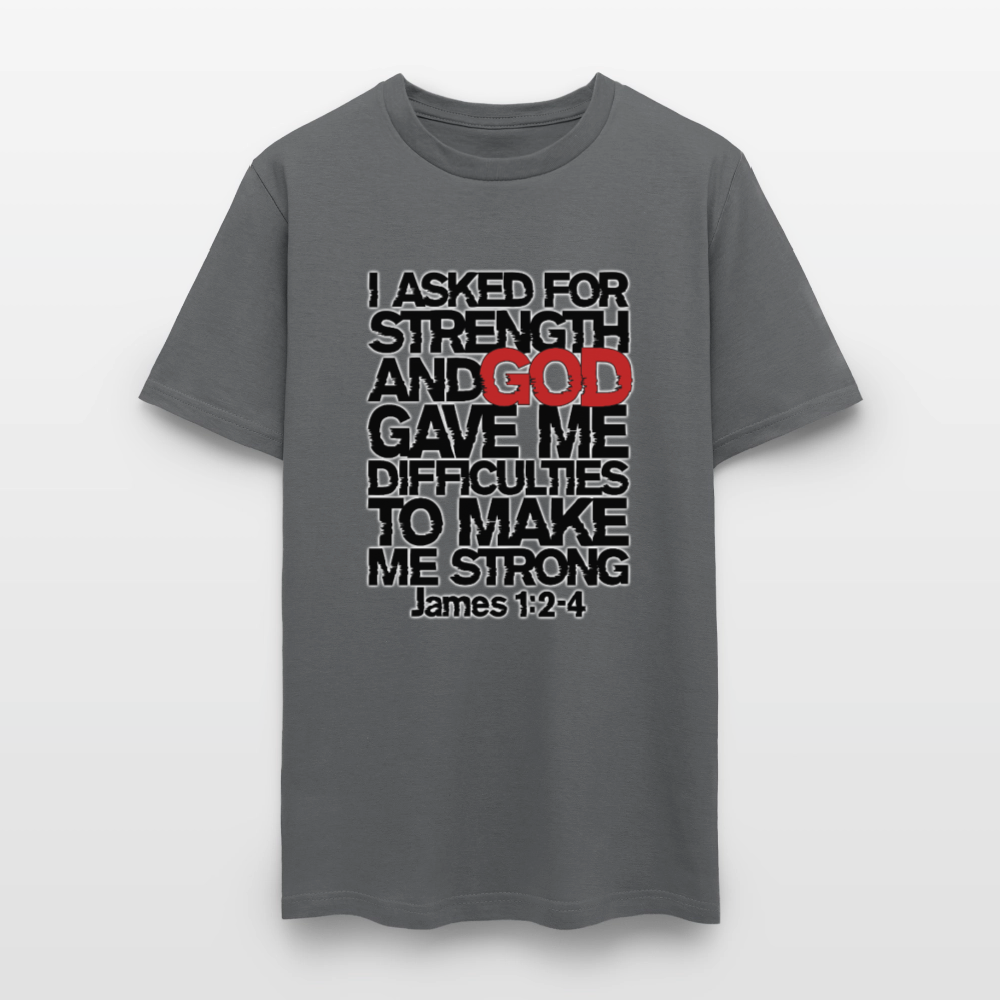 I Asked For Strength - charcoal