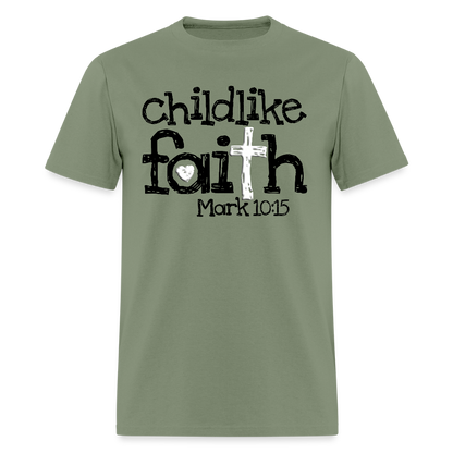 Childlike Faith - military green