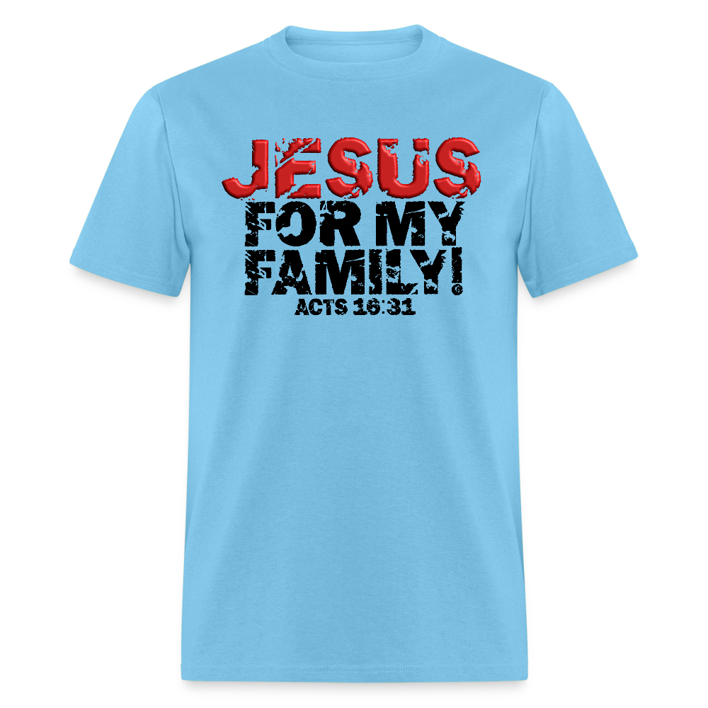 Jesus for My Family - aquatic blue