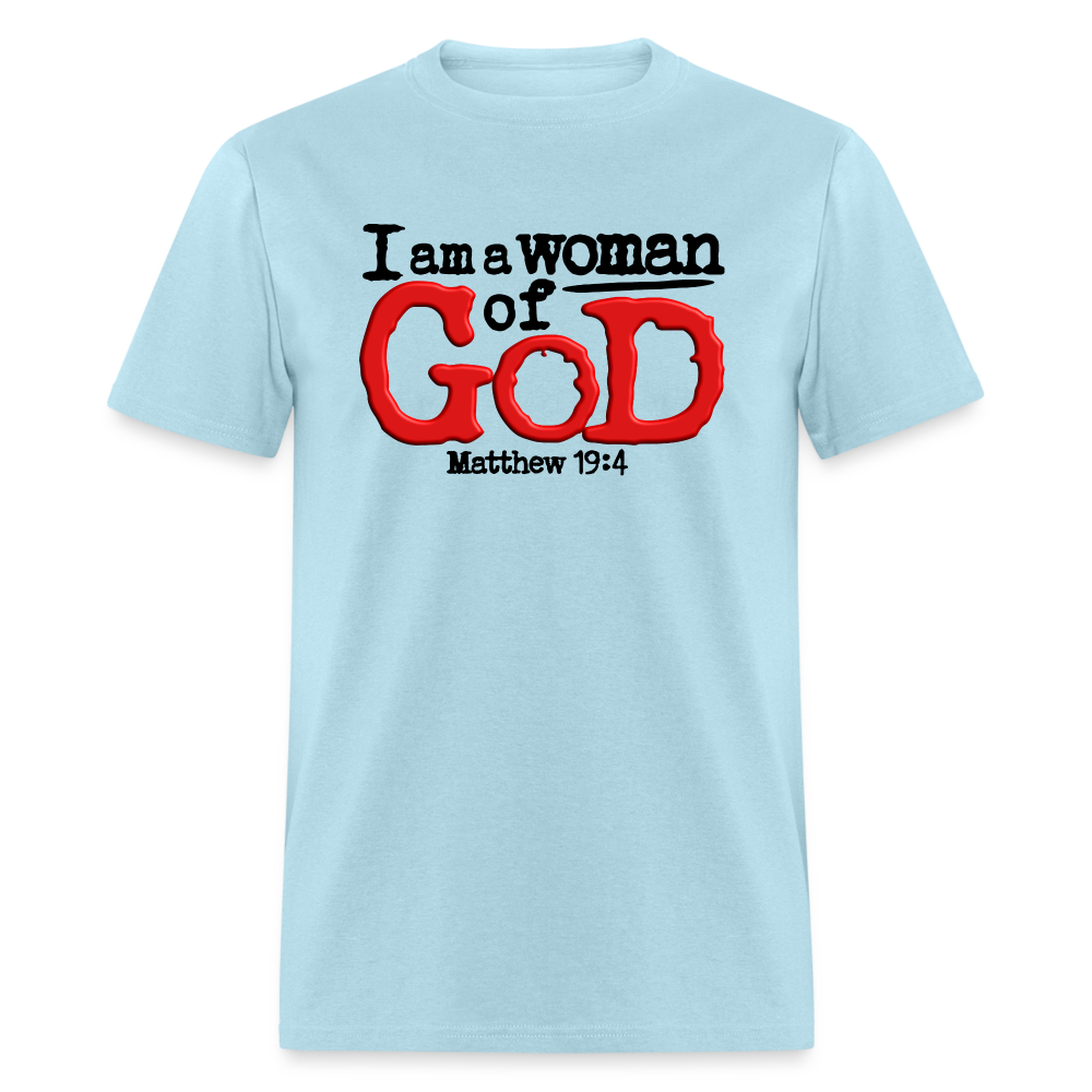 I Am a Woman of God - powder blue