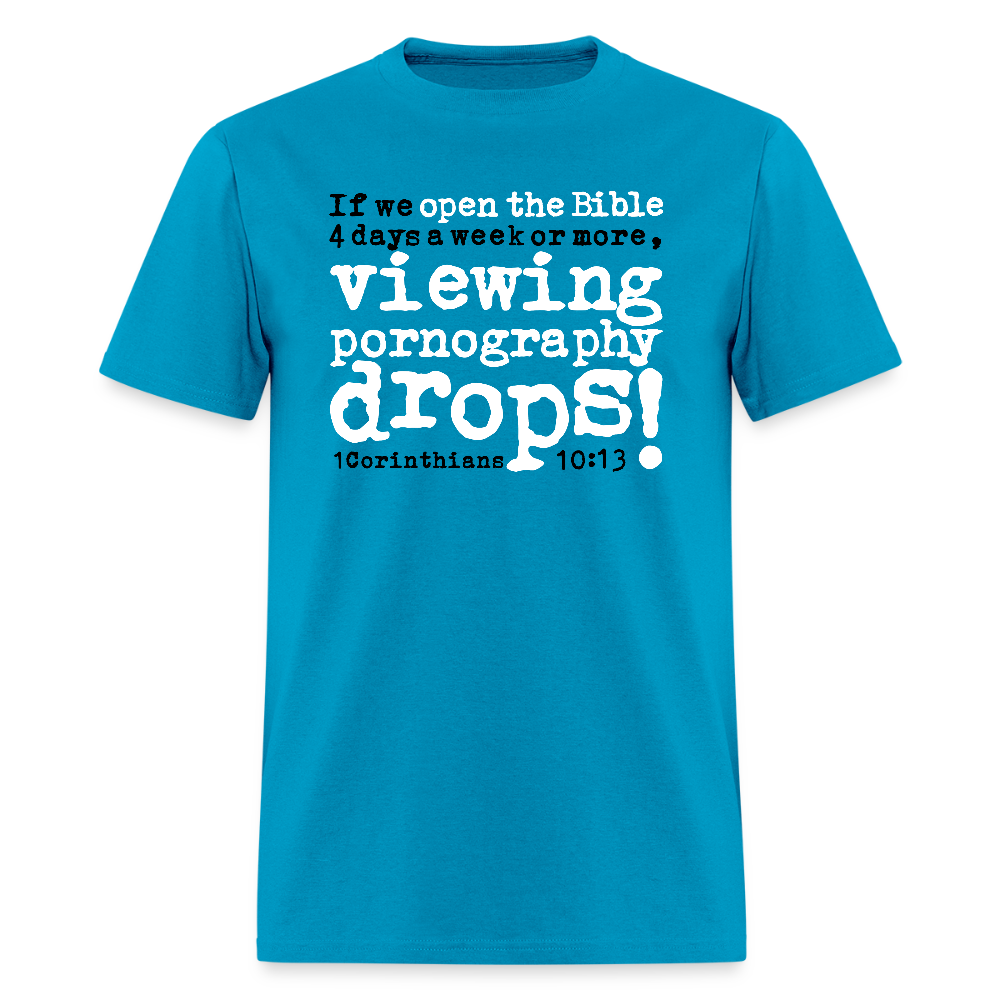 Open Bible Viewing Porn Drops - turquoise